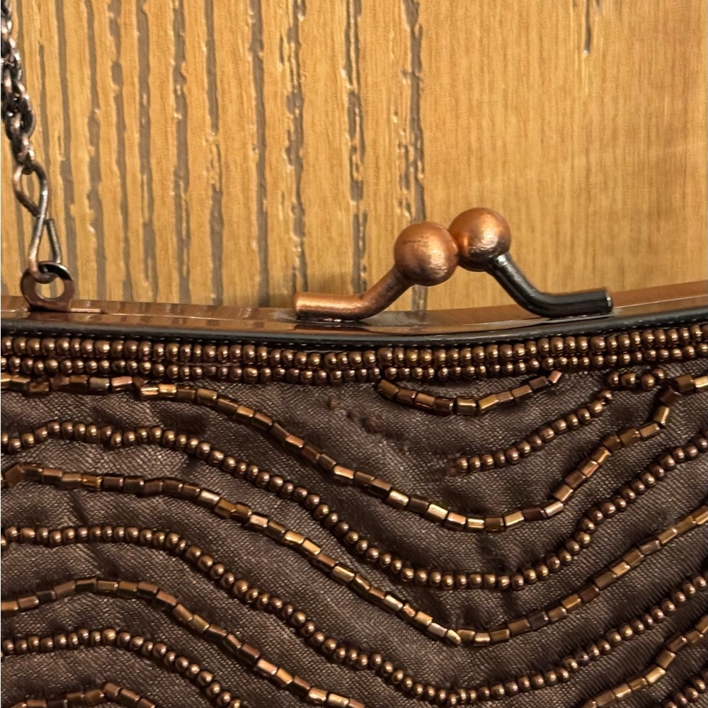 Cache Copper Beaded Evening Bag - Picture 3 of 6